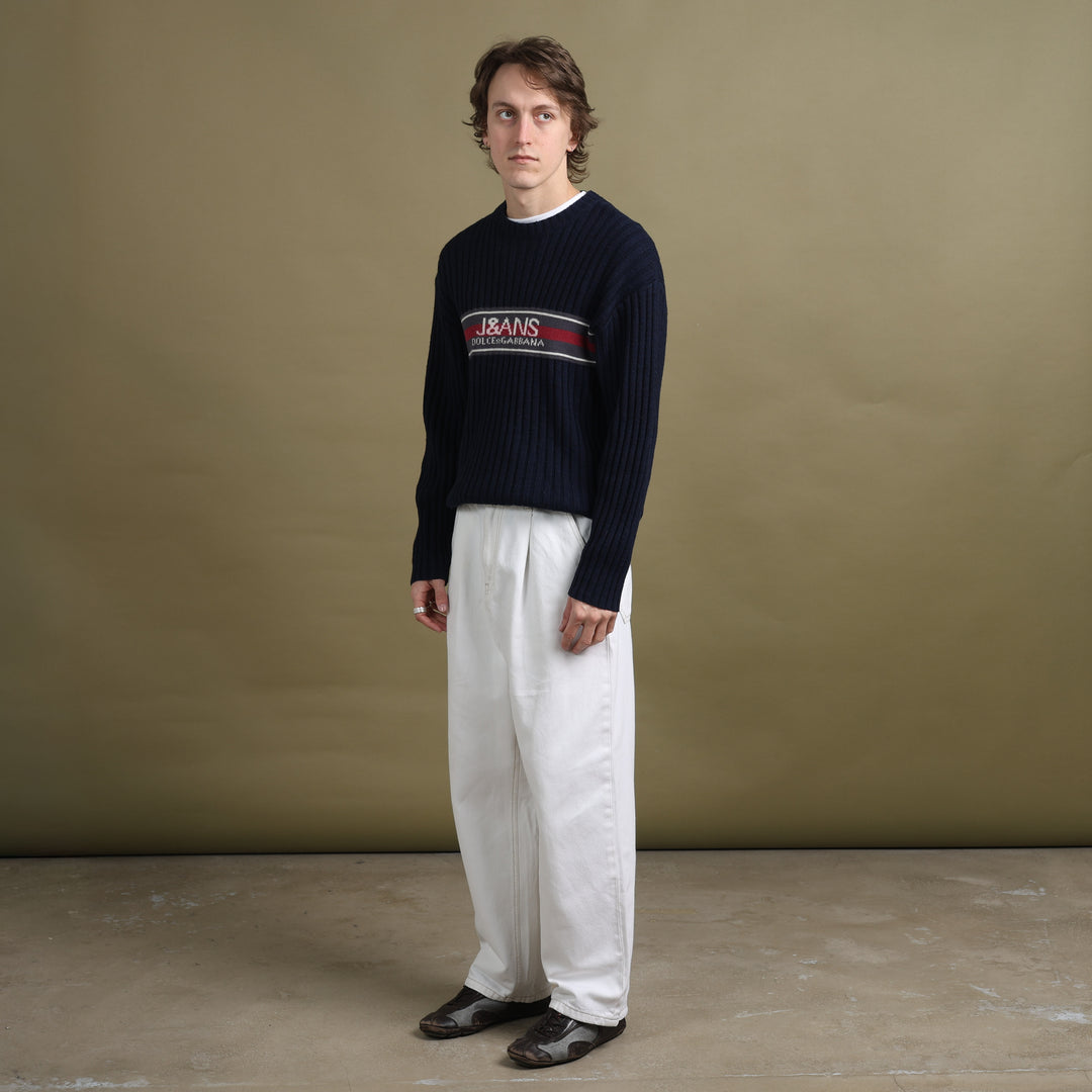 Dolce & Gabbana Jumper Navy Blue Men's M