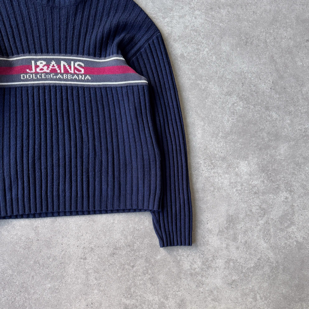 Dolce & Gabbana Jumper Navy Blue Men's M