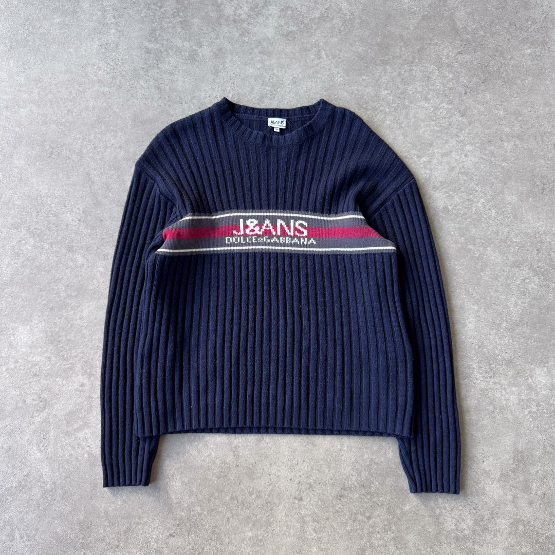 Dolce & Gabbana Jumper Navy Blue Men's M