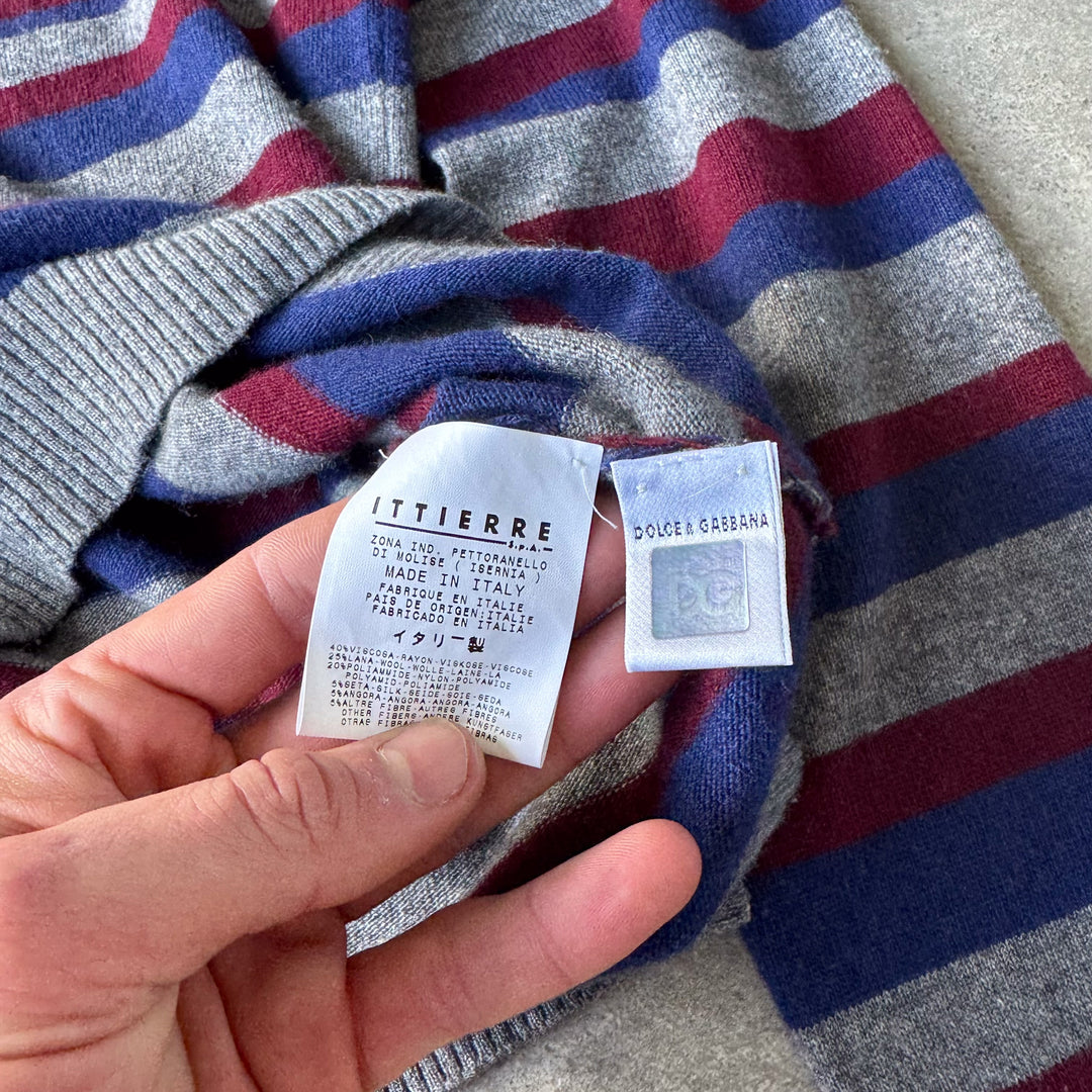 Dolce & Gabbana V-Neck Jumper Grey Men's M