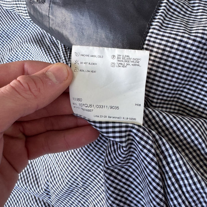 Thomas Burberry Waxed Cotton Bomber Jacket Black Men's M