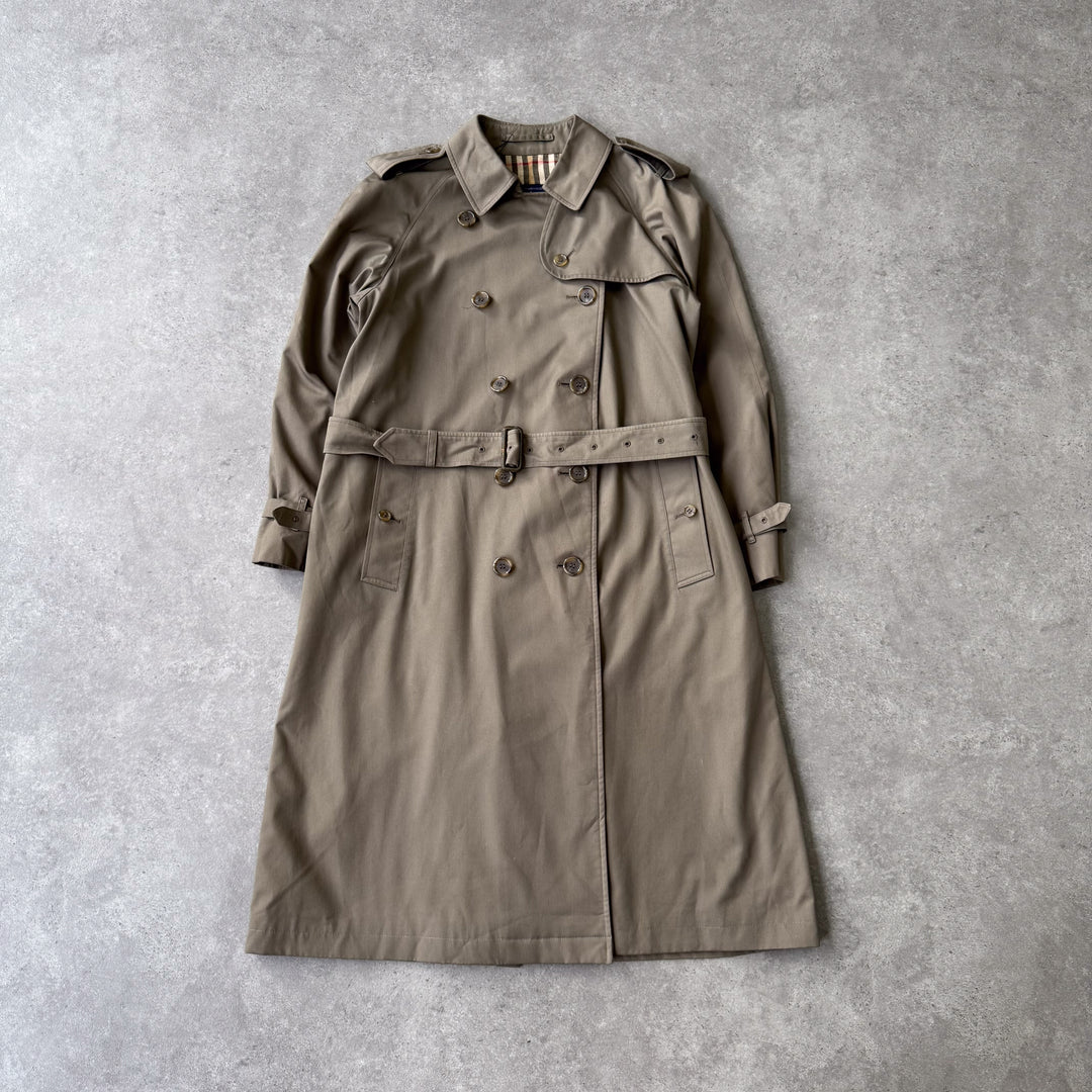 Burberry's Trench Coat Khaki Green Women's UK 10 Long