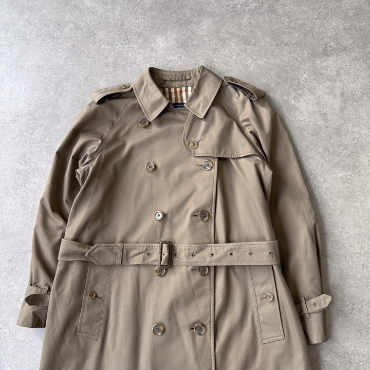 Burberry's Trench Coat Khaki Green Women's UK 10 Long