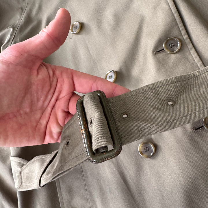 Burberry's Trench Coat Khaki Green Women's UK 10 Long