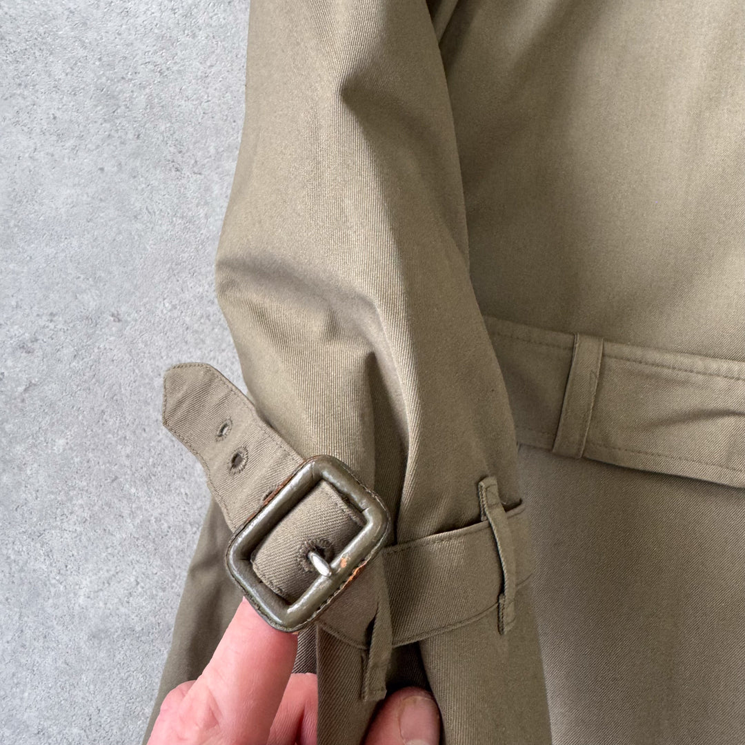 Burberry's Trench Coat Khaki Green Women's UK 10 Long