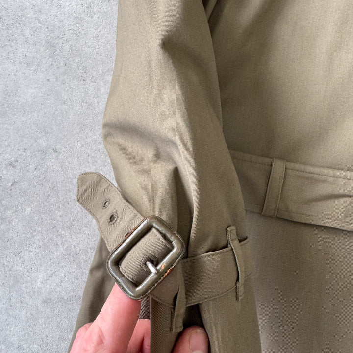 Burberry's Trench Coat Khaki Green Women's UK 10 Long