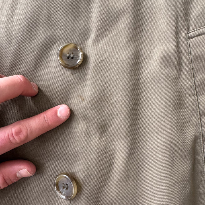 Burberry's Trench Coat Khaki Green Women's UK 10 Long