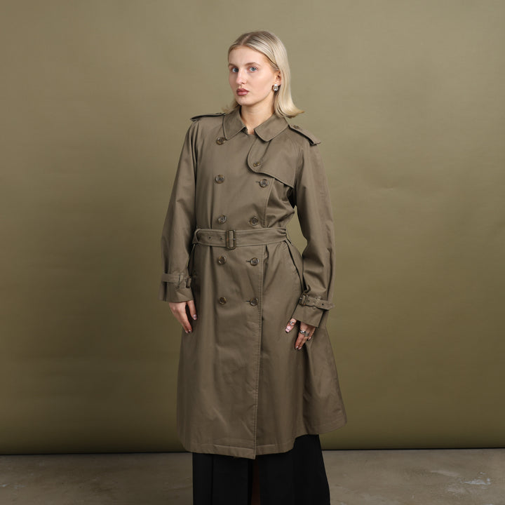 Burberry's Trench Coat Khaki Green Women's UK 10 Long