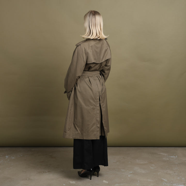 Burberry's Trench Coat Khaki Green Women's UK 10 Long