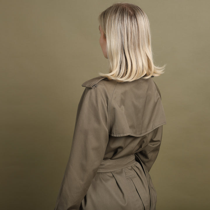 Burberry's Trench Coat Khaki Green Women's UK 10 Long