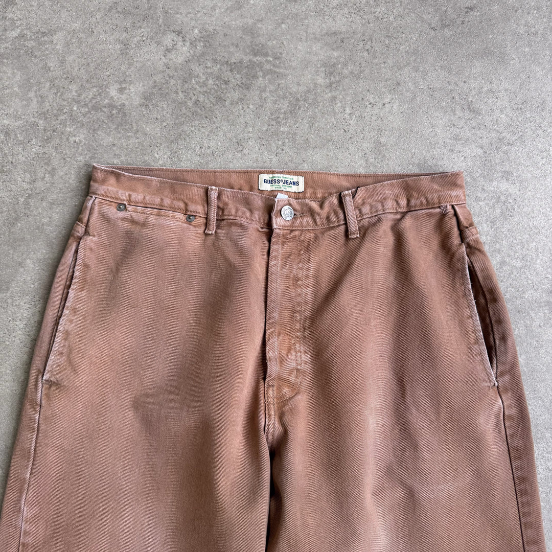 Guess Baggy Jeans Brown Men's W34 x L33