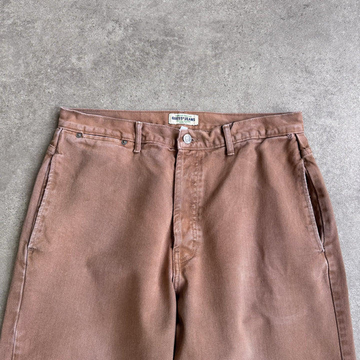 Guess Baggy Jeans Brown Men's W34 x L33