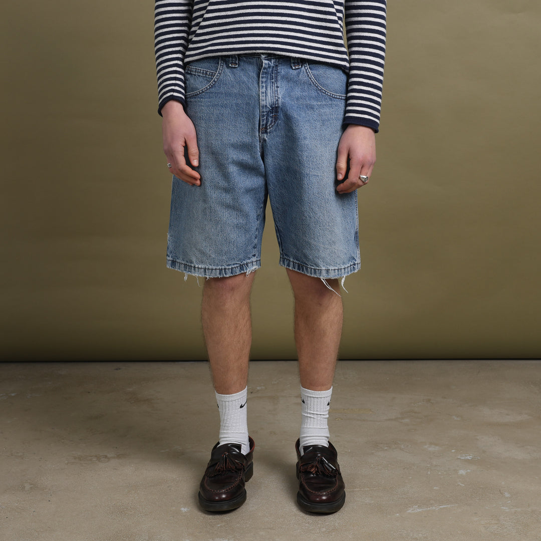 Wrangler Carpenter Denim Shorts Mid Blue Men's W33