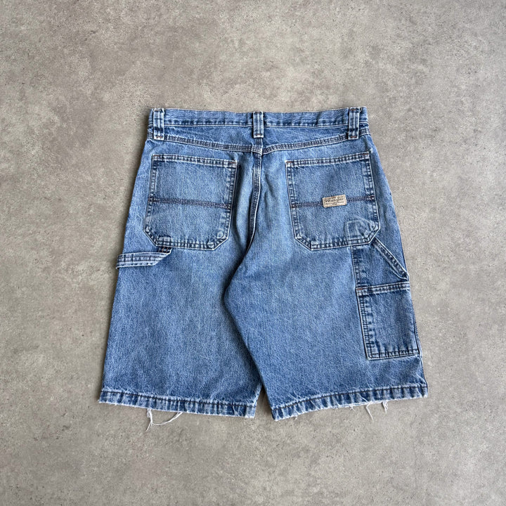Wrangler Carpenter Denim Shorts Mid Blue Men's W33