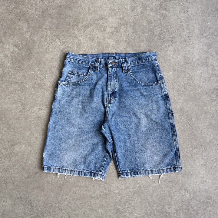 Wrangler Carpenter Denim Shorts Mid Blue Men's W33