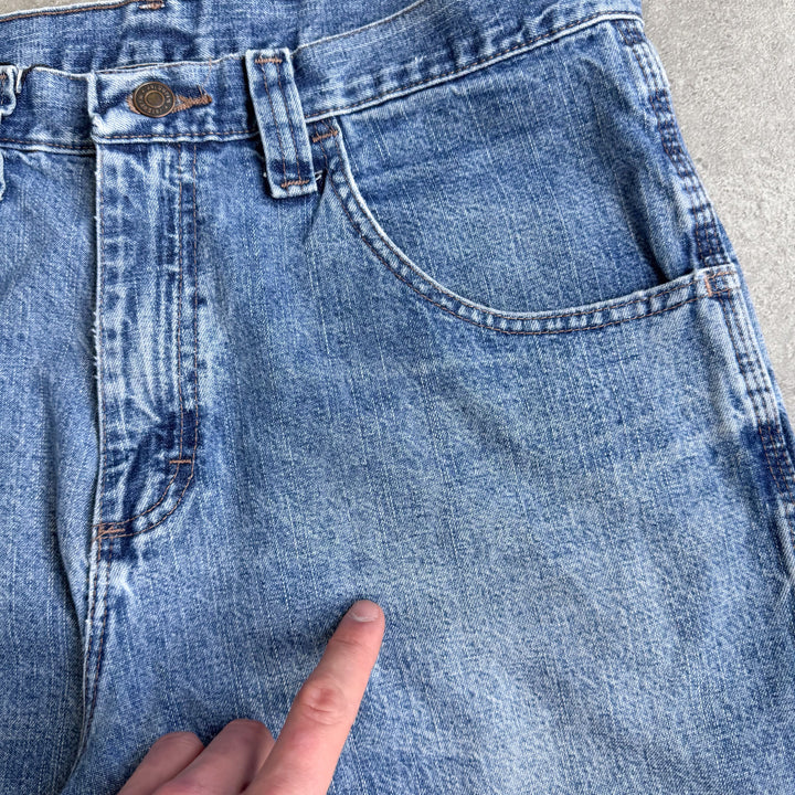 Wrangler Carpenter Denim Shorts Mid Blue Men's W33