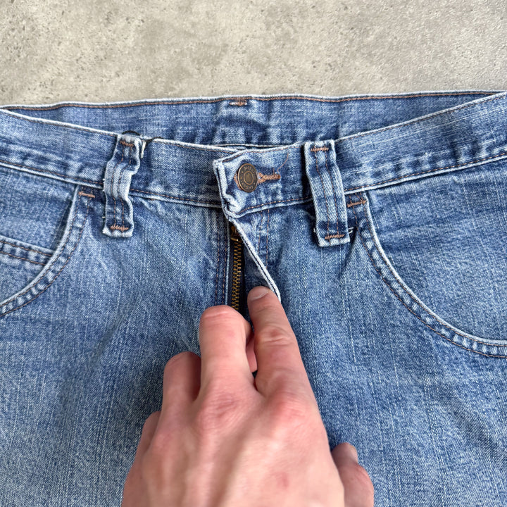 Wrangler Carpenter Denim Shorts Mid Blue Men's W33