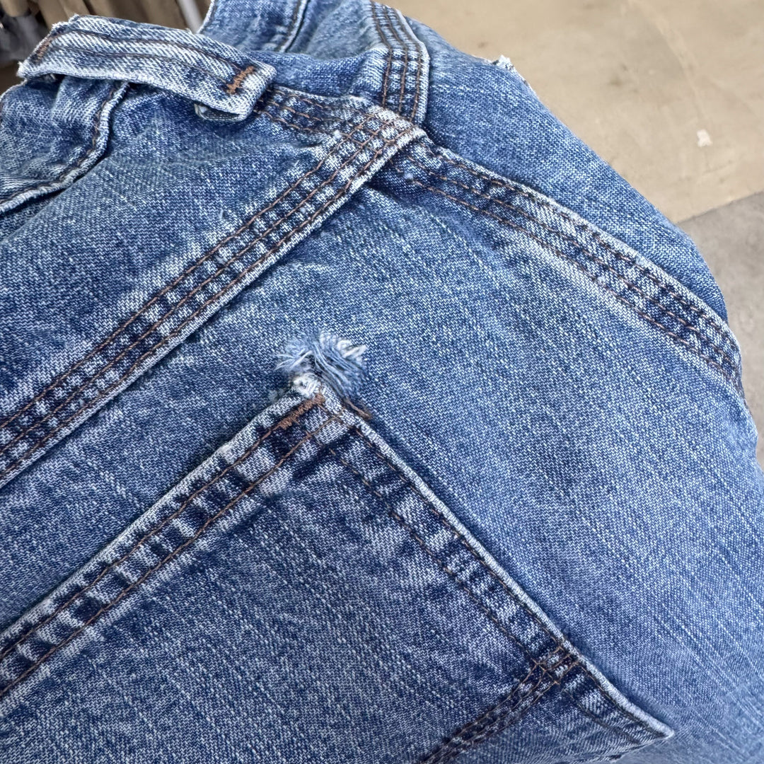 Wrangler Carpenter Denim Shorts Mid Blue Men's W33