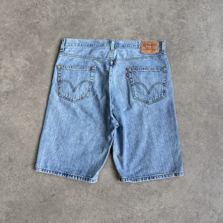 Levi's Denim Shorts Mid Light Blue Men's W36