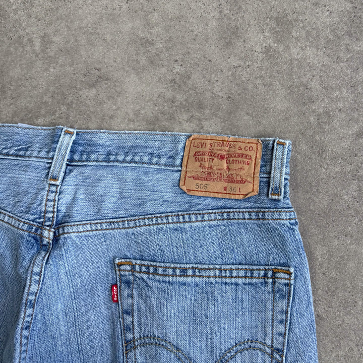 Levi's Denim Shorts Mid Light Blue Men's W36