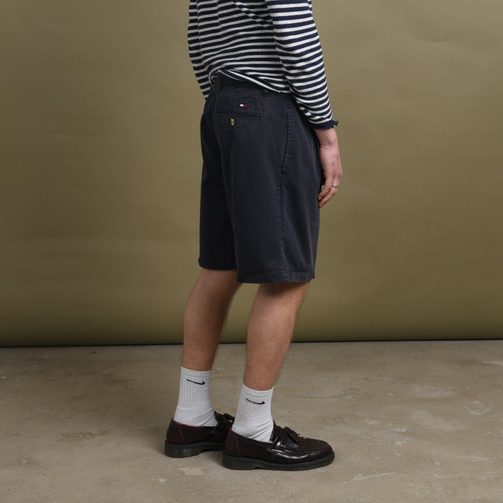 Tommy Hilfiger Pleated Chino Shorts Navy Blue Men's W35