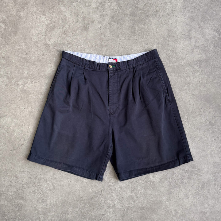 Tommy Hilfiger Pleated Chino Shorts Navy Blue Men's W35