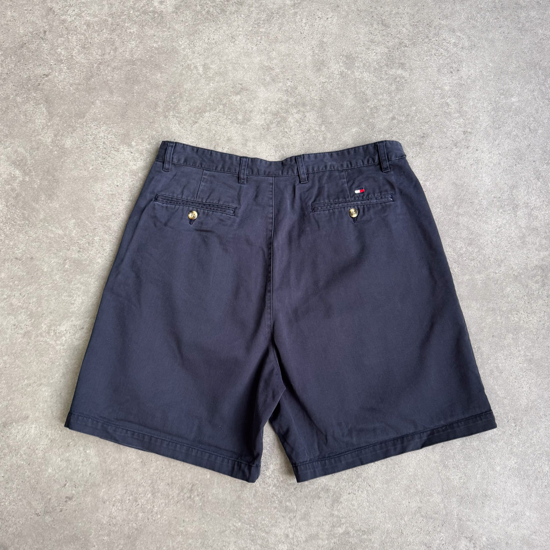 Tommy Hilfiger Pleated Chino Shorts Navy Blue Men's W35