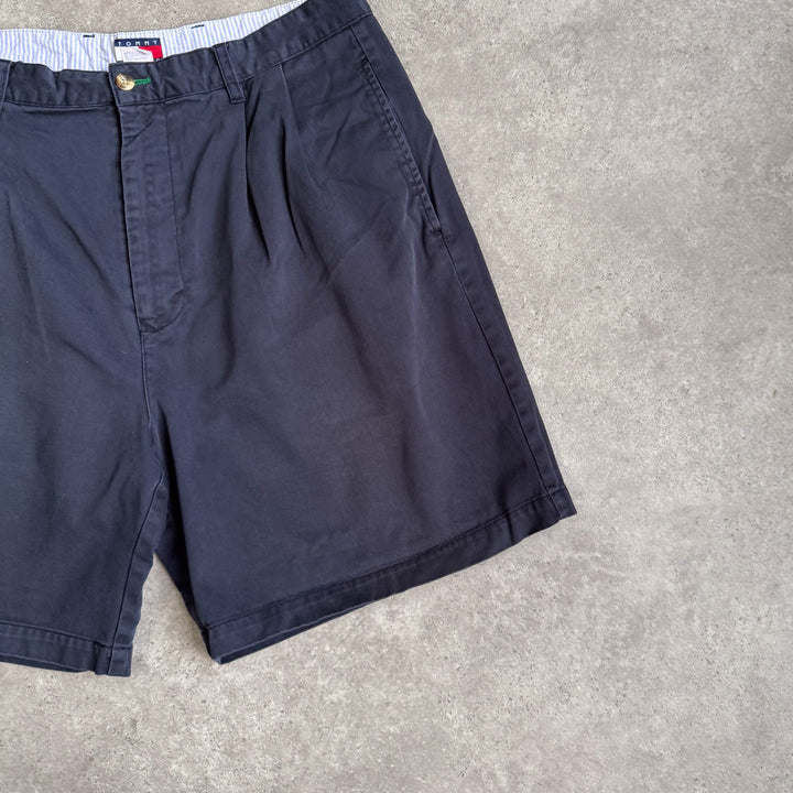Tommy Hilfiger Pleated Chino Shorts Navy Blue Men's W35