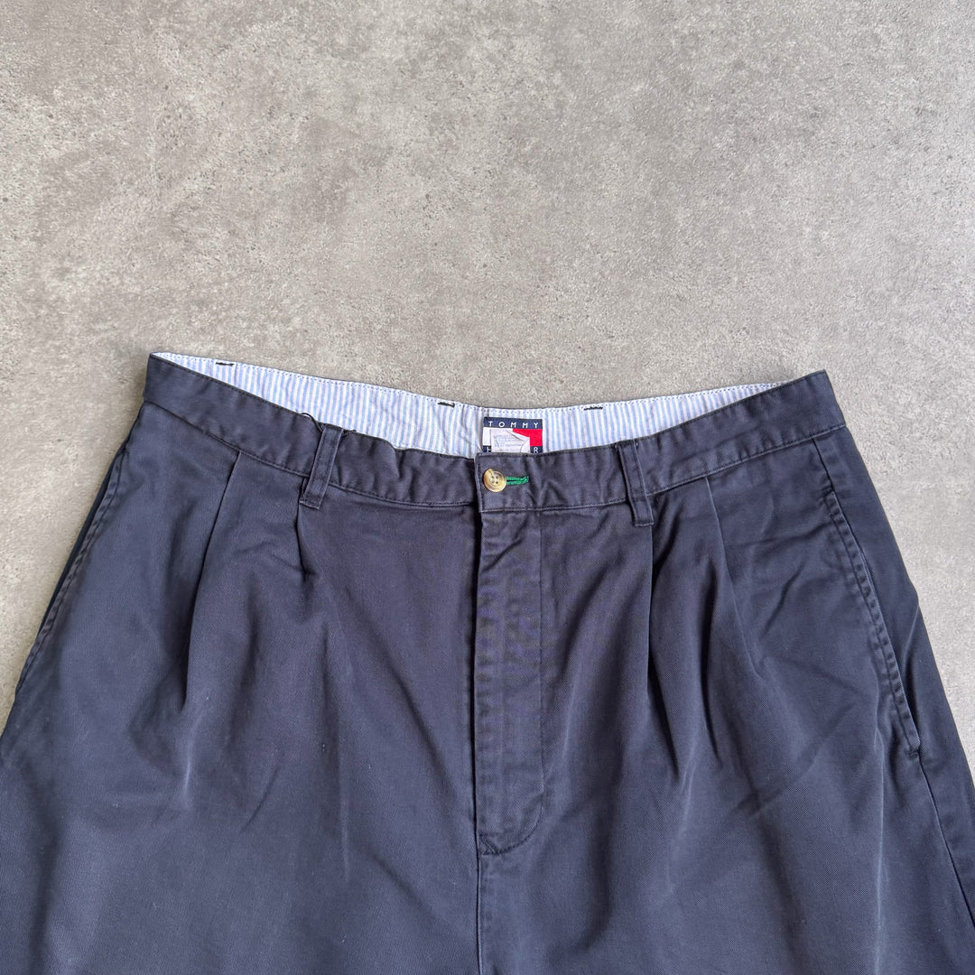 Tommy Hilfiger Pleated Chino Shorts Navy Blue Men's W35