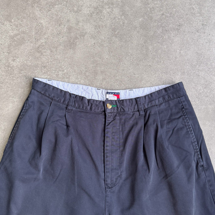 Tommy Hilfiger Pleated Chino Shorts Navy Blue Men's W35