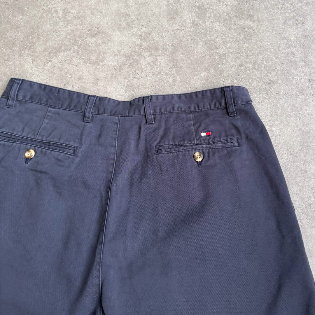 Tommy Hilfiger Pleated Chino Shorts Navy Blue Men's W35