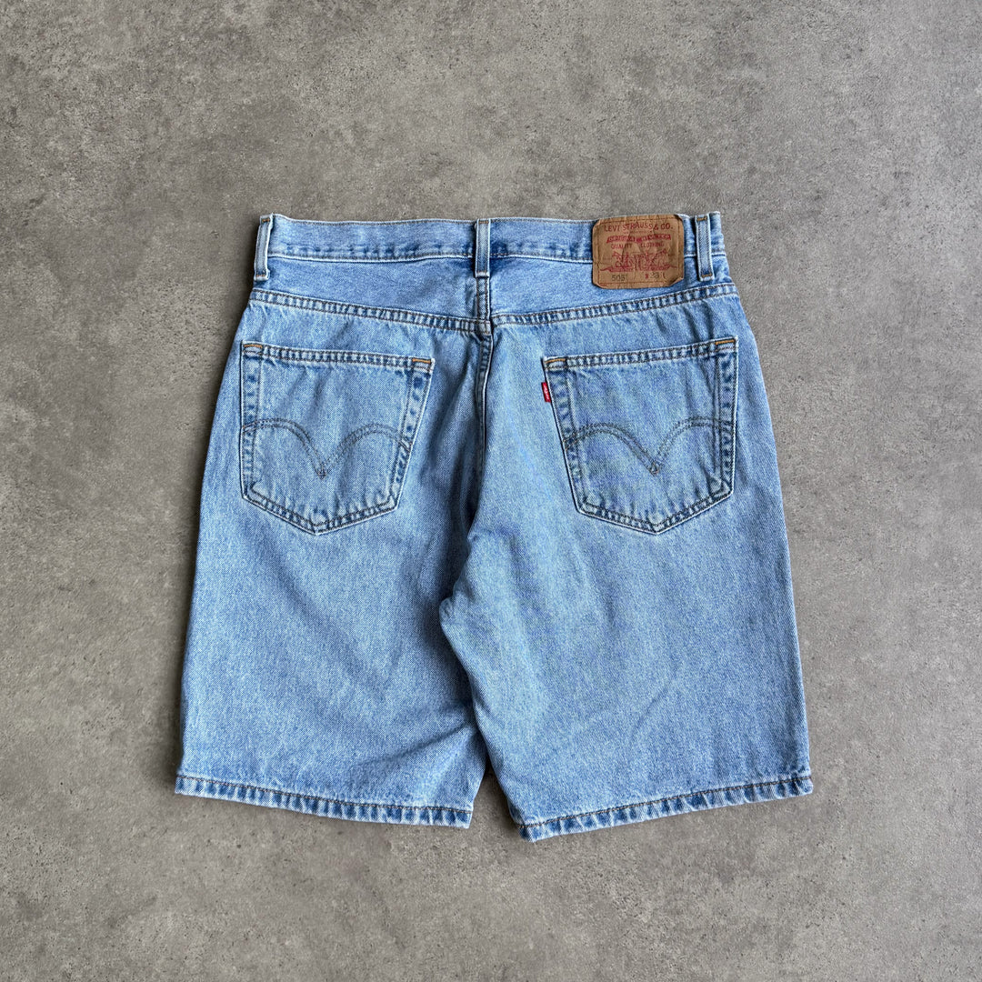 Levi's 505 Denim Shorts Dark Blue Men's W32