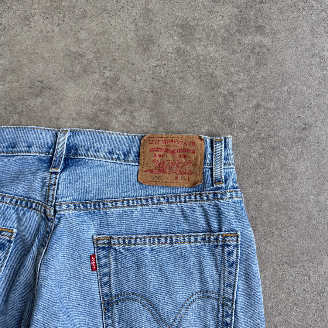 Levi's 505 Denim Shorts Dark Blue Men's W32