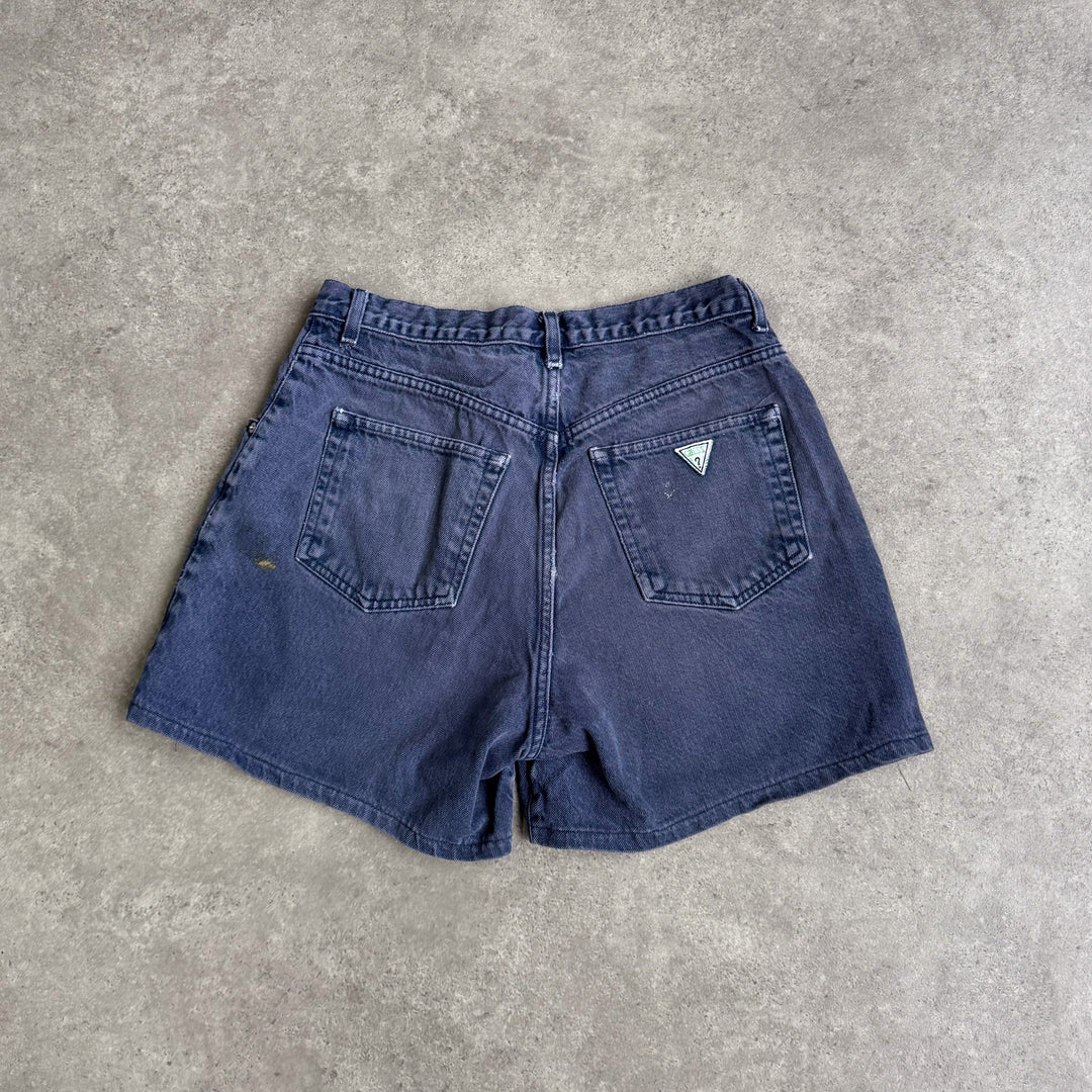Guess Denim Shorts Navy Blue Men's W32