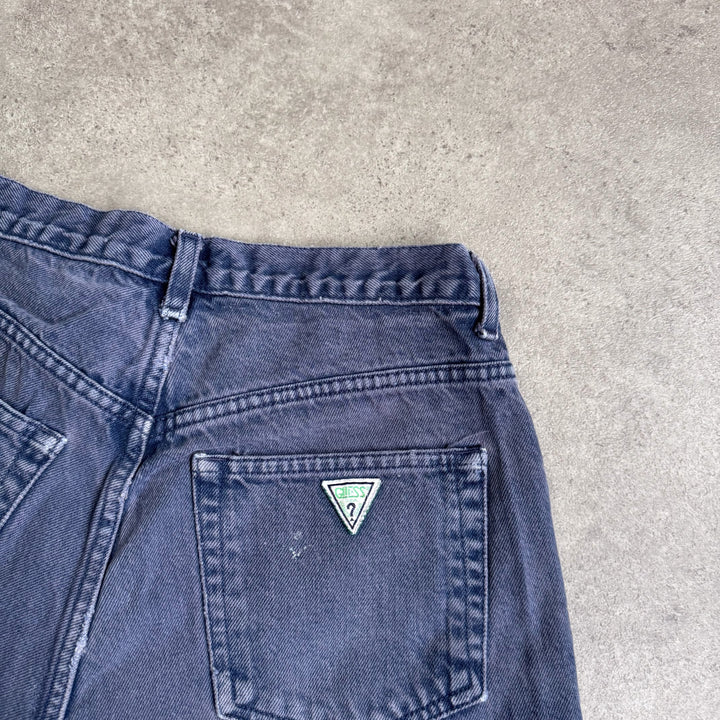 Guess Denim Shorts Navy Blue Men's W32