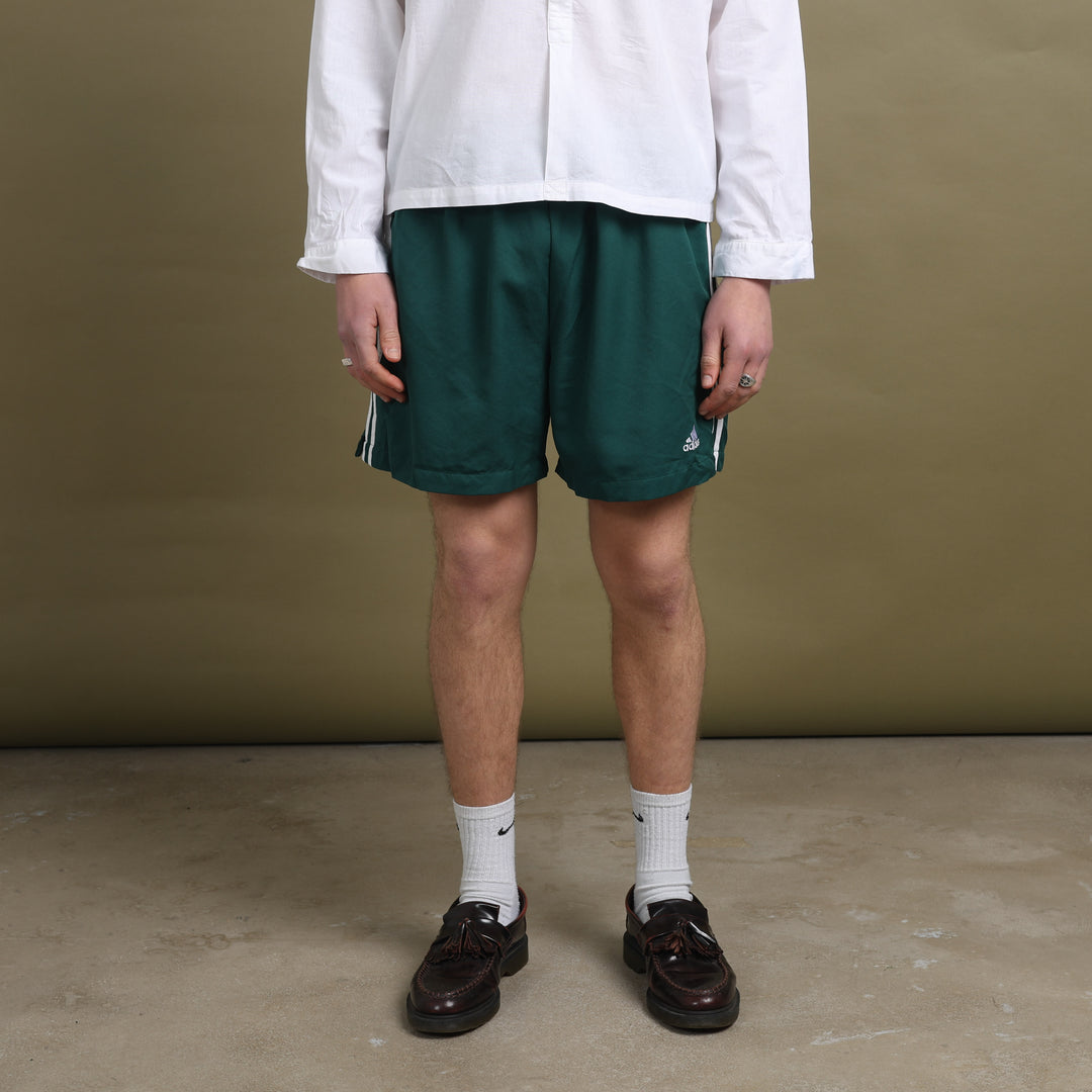 Adidas Running Shorts Forest Green & White Men's XL