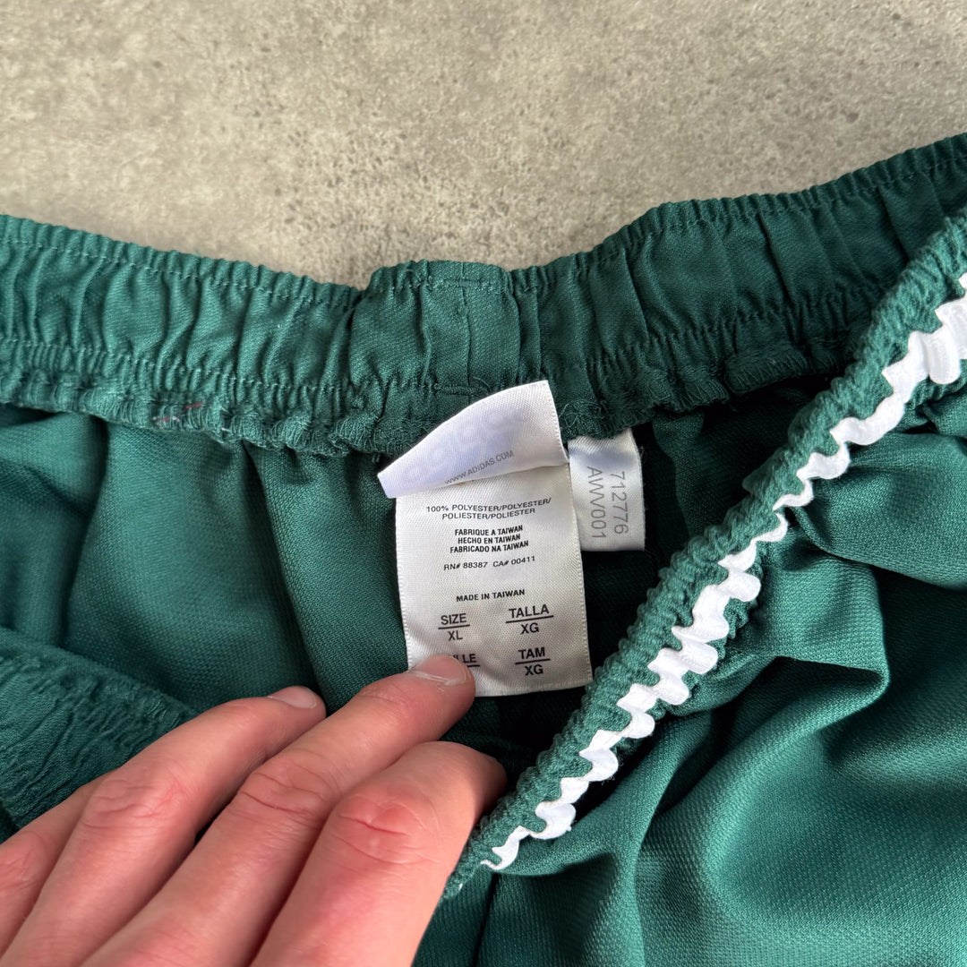 Adidas Running Shorts Forest Green & White Men's XL