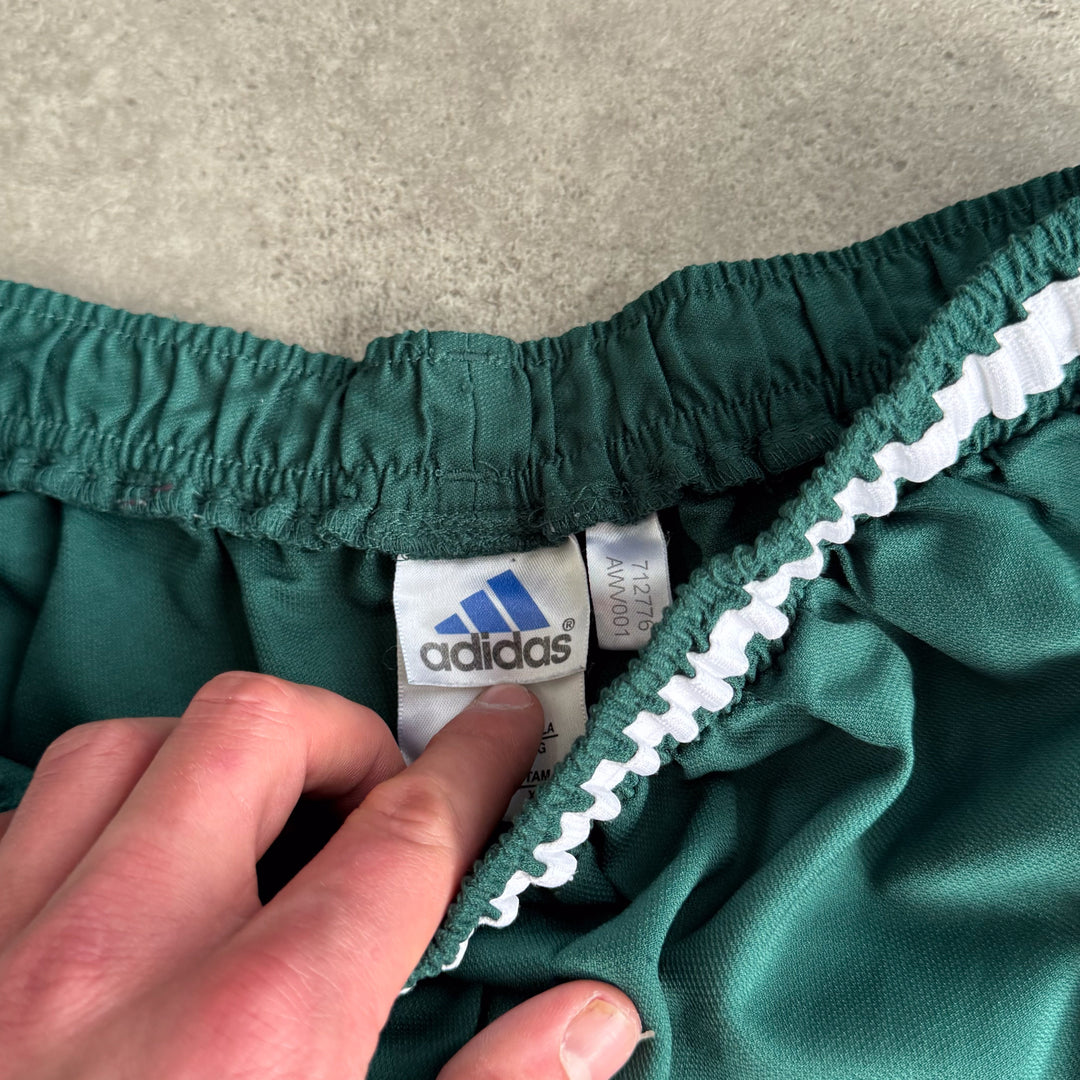 Adidas Running Shorts Forest Green & White Men's XL