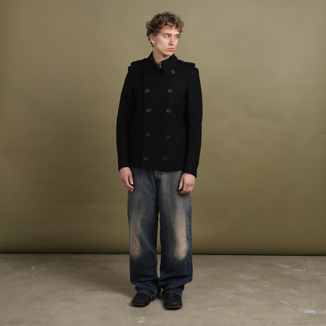 Alexander McQueen Peacoat Black Men's M