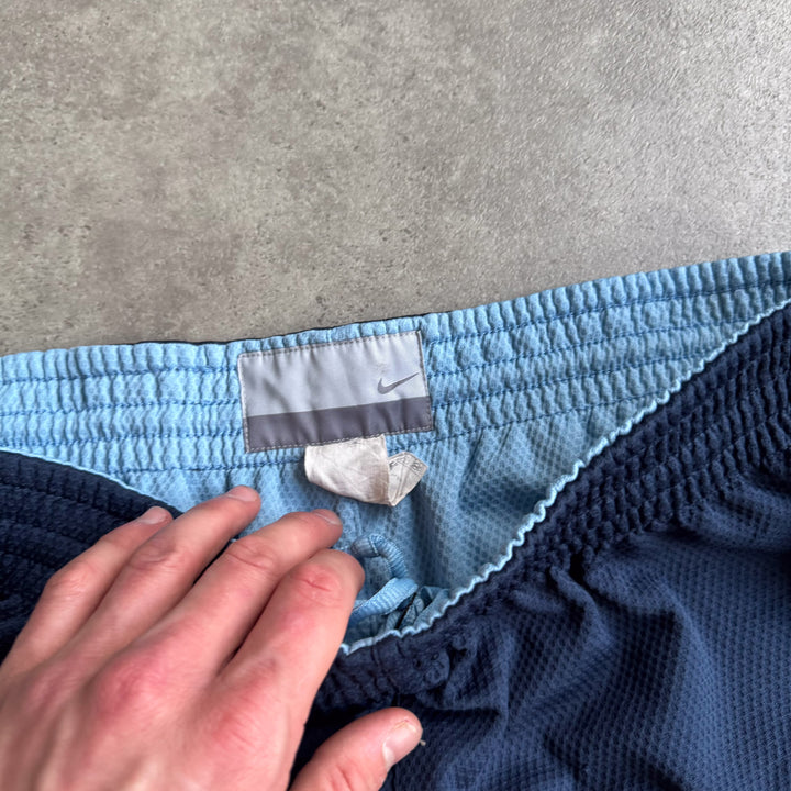 Nike Basketball Shorts Navy Blue & Baby Blue Men's XL