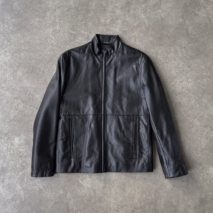 Ciro Citerio Leather Biker Jacket Black Men's S