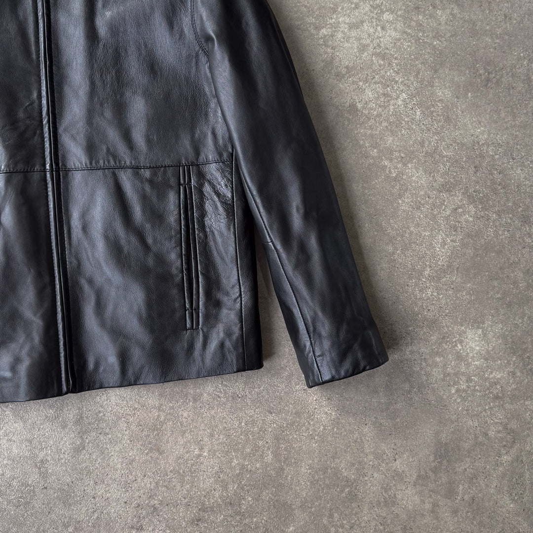 Ciro Citerio Leather Biker Jacket Black Men's S
