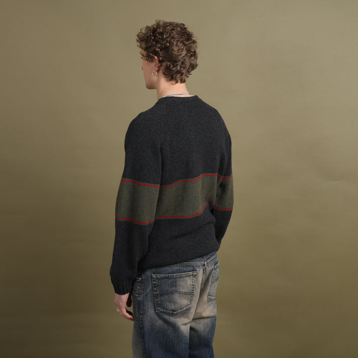 Dolce & Gabbana V-Neck Jumper Grey Men's L
