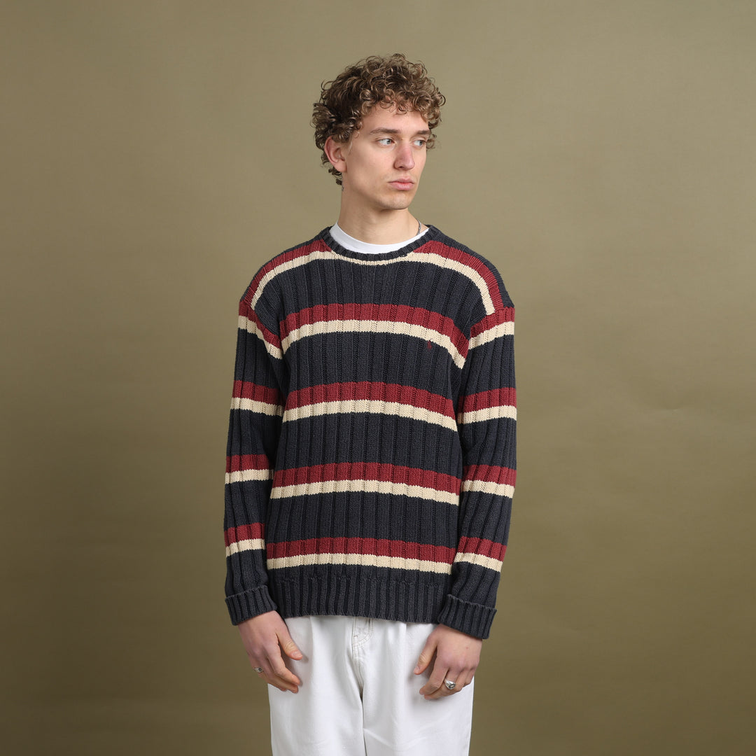 Ralph Lauren Crew Neck Jumper Navy Blue Men's L