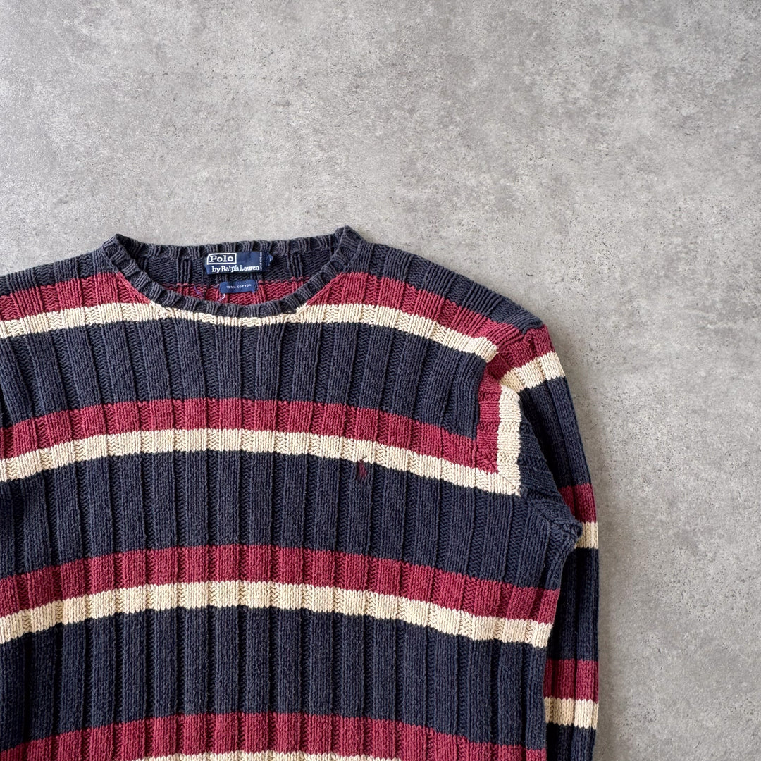 Ralph Lauren Crew Neck Jumper Navy Blue Men's L