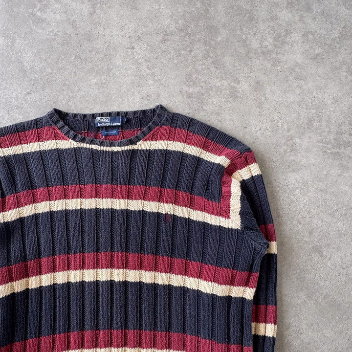 Ralph Lauren Crew Neck Jumper Navy Blue Men's L