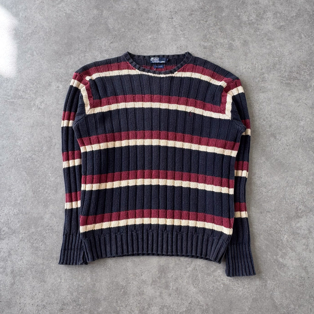 Ralph Lauren Crew Neck Jumper Navy Blue Men's L