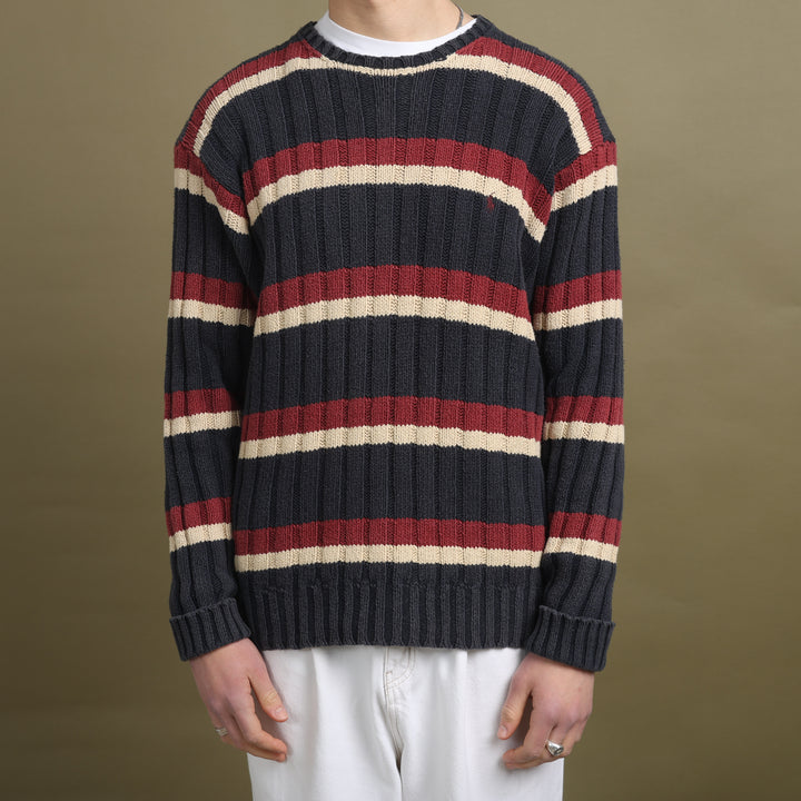 Ralph Lauren Crew Neck Jumper Navy Blue Men's L