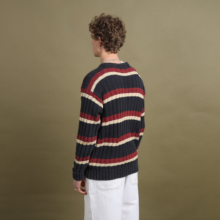 Ralph Lauren Crew Neck Jumper Navy Blue Men's L