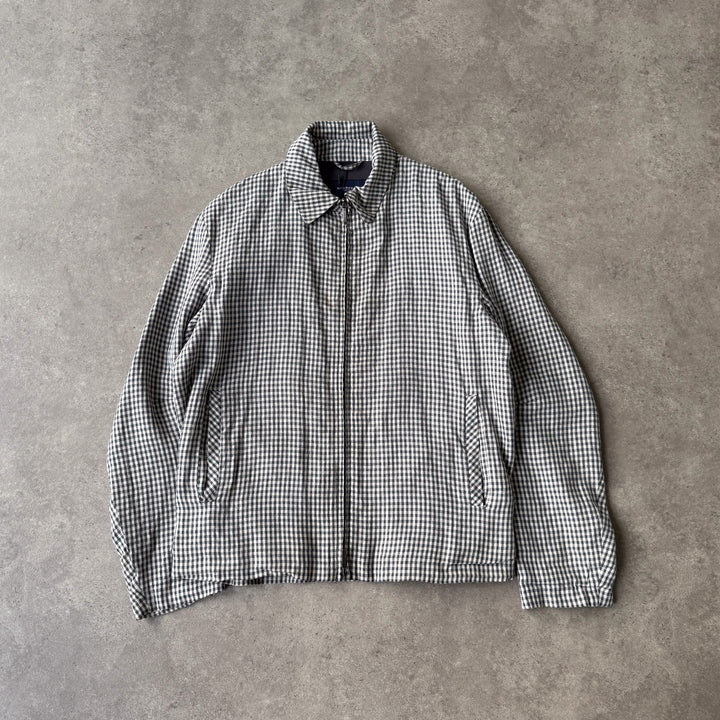 Burberry Harrington Jacket Navy & White Men's M